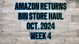 Amazon returns Oct 2024 Week 4 [upl. by Gula]