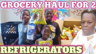 HOW LOW INCOME MOM GROCERY SHOPS FOR HERHIS REFRIGERATOR  Food Bank Haul [upl. by Mcgean576]