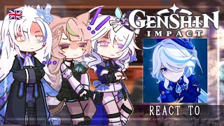 Fontaine React to the Traveler  Aether  Lumine   Archon quest  Gacha Club  Genshin Impact [upl. by Ardnoek]