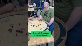 Crokinole Trickshot  Ricochet Galore [upl. by Aitret]