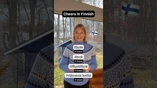 Learn how to say “cheers” in Finnish 🇫🇮🥂 finnishlanguage finnishteacher [upl. by Imis]