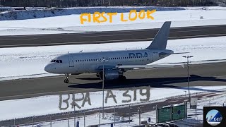 Braathens Regional Airlines A319 Visit At Stockholm Bromma Airport And First Look [upl. by Relyt]