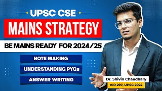 A Comprehensive Strategy for UPSC CSE Mains [upl. by Wilkinson675]