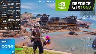 GTX 1650  Fortnite  1080p tested in 2024 [upl. by Cranford]