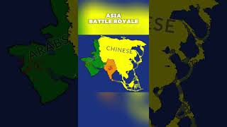 Asia Battle Royale countryballs war mapping asia [upl. by Esidarap]