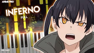 FULLInferno  Enen no ShouboutaiFire Force OP  MrsGREEN APPLE piano [upl. by Entroc255]