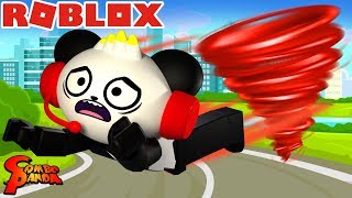 ESCAPING TORNADO VALLEY ULTIMATE IN ROBLOX Lets Play Roblox with Combo Panda [upl. by Nailil]