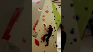 Can he do it slippy slopers 💪🏼bouldering indoorclimbing [upl. by Barron]