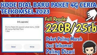 Kode dial paket murah Telkomsel 2023  Paket 4G ceria Telkomsel [upl. by Nedry]