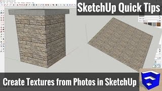 Importing Images as Textures in Your SketchUp Model  SketchUp Quick Tips [upl. by Malachi]