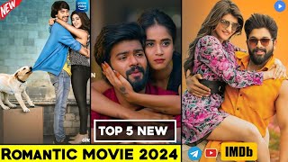 Love Story Movies 2024  Top 5 Best Rating South Indian Romantic Movies in Hindi  Filmy PRO Series [upl. by Nwahsyt]