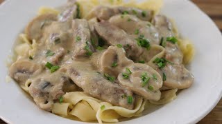 Beef Stroganoff Recipe  How to Make Beef Stroganoff [upl. by Balbinder69]