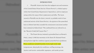 Mora County others sue federal government for Hermits PeakCalf Canyon fire damages [upl. by Evelin]