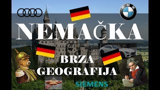 Nemacka  Brza Geografija  Sve o Nemackoj Ubrzo i Ukratko [upl. by Jun]