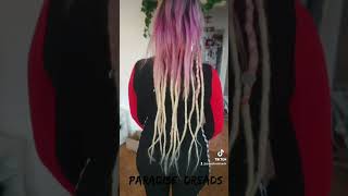 Greffe dextensions Cheveux humain Blonde rallonge locks dreadd lorraine dreads braids [upl. by Aelem]