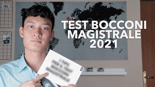 TEST BOCCONI MAGISTRALE 2021  Come passarlo [upl. by Asyal]