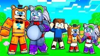 Roxanne Wolf is PREGNANT with TWINS in 100 BABY CHALLENGE in Minecraft [upl. by Cornia118]