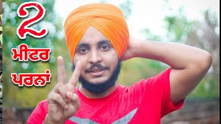 2 meter parna  how to tie simple parna  2 ਮੀਟਰ ਪਰਨਾਂ  turban king jaskarandeep singh [upl. by Lepley]