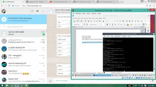 yowsup demos send message to whatsapp [upl. by Ellerihs]