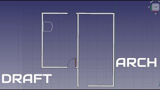 Freecad draw in ARCHDRAFT features [upl. by Norvell]