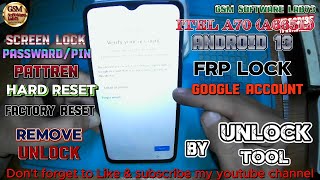 How to Hard Reset itel A70 A665LHow to FRP bypass Itel A70Google Account Unlock by unlock Tool [upl. by Gnut410]