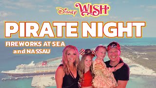 Disney Cruise Line Vlog  Exploring Disney Wish  Nassau  Pirate Night amp Arundelle Dinner  Aug 24 [upl. by Nnyleak]