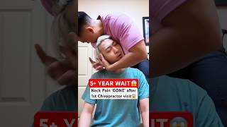 He Cracked SOO LOUD😱 neckpain Chiropractic Trending Short [upl. by Nomor]