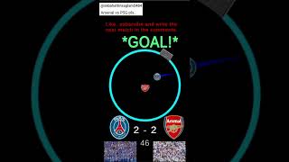 PSG vs Arsenal What will be the match result today Write in the comments football gaming goals [upl. by Pillow753]