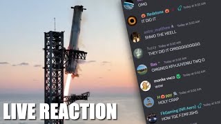 LabPadre Discord Reacts to the First Starship Booster Catch Flight 5 Reaction [upl. by Nnaeed]