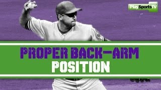 Baseball Throw Proper BackArm Position [upl. by Catt]