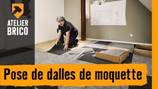 Pose de dalles de moquette  Atelier brico HORNBACH [upl. by Asial148]