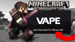 VAPE V4 Injects into Bedrock Edition  Cheating on CubeCraft MCPE [upl. by Baird]