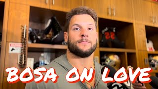 49ers DE Nick Bosa Reveals the Secret to Defending Packers QB Jordan Love [upl. by Pincas]