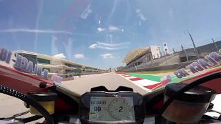 Onboard  Ducati Panigale V4 Superbike COTA [upl. by Dona]