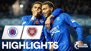 Rangers 10 Hearts  Dessers Goal Gives Rangers Vital Win At Ibrox  William Hill Premiership [upl. by Aihsotal]