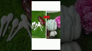 How to make vase by using disposable spoon💗shorts viralshorts youtubeshorts artandcraft ❤️💖 [upl. by Diva996]