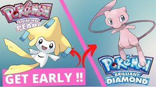 How to get MEW and JIRACHI EARLY in Pokémon Brilliant Diamond [upl. by Knuth]