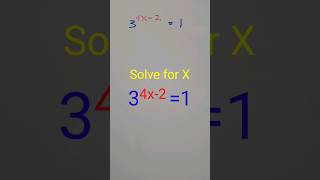 Solving Exponential Equation 34x21 [upl. by Asenad]