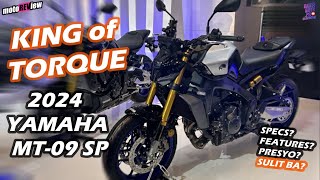 2024 YAMAHA MT 09 SP REVIEW l YAMAHA MT 09 SP SPECS l YAMAHA MT 09 SP FEATURES l motoREView [upl. by Weywadt]