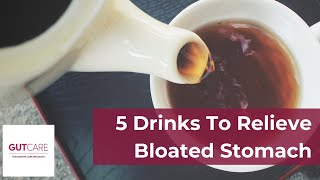 5 Drinks To Relieve Bloated Stomach  GUTCAREShorts [upl. by Durno]