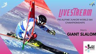 LIVE FIS Alpine Junior World Ski Championships 2023 St Anton  Mens Giant Slalom [upl. by Wayland]