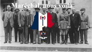 Unofficial Anthem of Vichy France quotMaréchal nous voilàquot [upl. by Lledyr]