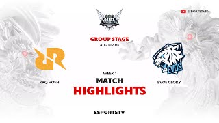 RRQ Hoshi vs EVOS Glory HIGHLIGHTS MPL ID S14  EVOS VS RRQ ESPORTSTV [upl. by Xylon]