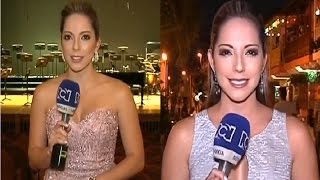 Johana Amaya escotes y vestidos Enero 2017 [upl. by Leidag432]