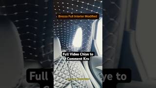 brezza full interior modified foryou automobile brezza brezza2022modified [upl. by Livy]