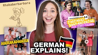 German Reacts to the VIRAL “Barbaras Rhubarb Bar” Song  Feli from Germany [upl. by Ahtnamas]