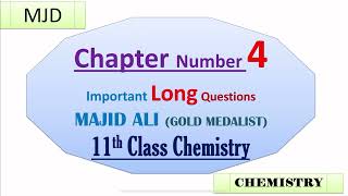 Important LQs  chapter 4 chemistry  liquids and solids  11th class chemistry [upl. by Briano353]