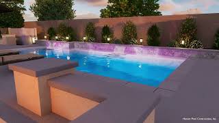 De La Torre Residence Pool Design HansenPools [upl. by Gnot898]