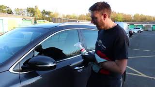 Basics of Detailing Cleaning Car Glass Featuring Buff It UK [upl. by Jabon]