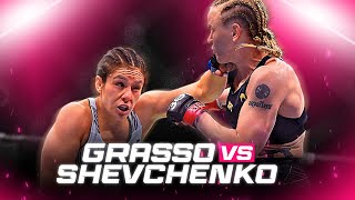 UFC Classic fights Valentina Shevchenko vs Alexssa Grasso [upl. by Kcirederf200]